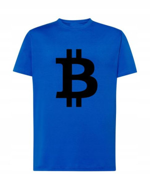 Bitcoin Kryptowaluty Logo T-Shirt Męski Rozm.XS