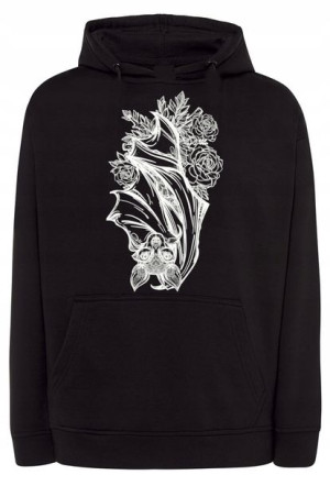 Bluza FAJNY DUŻY nadruk NIETOPERZ r.S