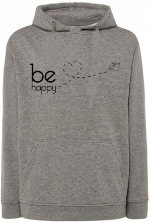 Bluza fajny nadruk Be Happy r.4XL