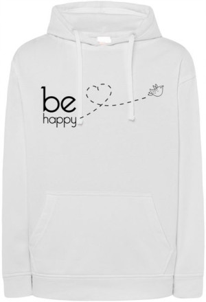 Bluza fajny nadruk Be Happy r.L