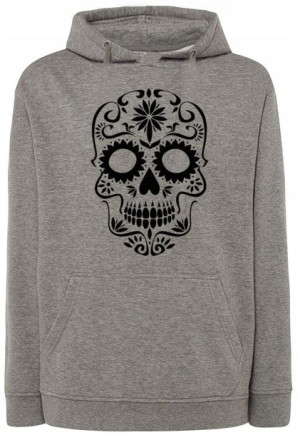 Bluza fajny nadruk CZASZKA SKULL r.L