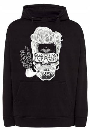 Bluza fajny nadruk Czaszka z Fajką r.XS