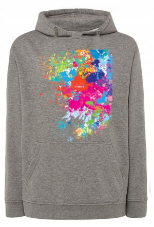 Bluza fajny nadruk Kolory Plama Abstrakcja r.3XL