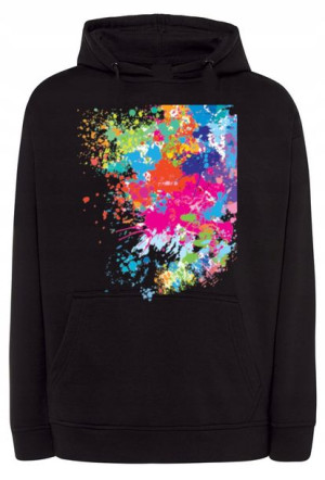 Bluza fajny nadruk Kolory Plama Abstrakcja r.XL