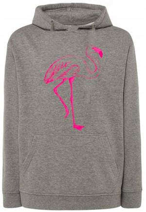 Bluza fajny nadruk różowy FLAMING r.M