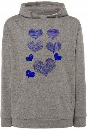 Bluza fajny nadruk Serca r.L