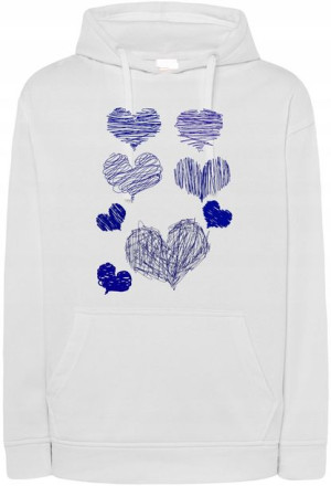Bluza fajny nadruk Serca r.XXL