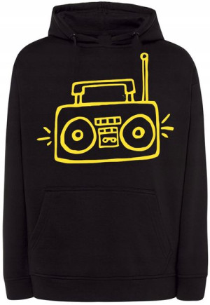 Bluza fajny nadruk żółte RADIO r.4XL