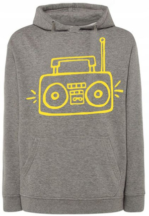 Bluza fajny nadruk żółte RADIO r.5XL