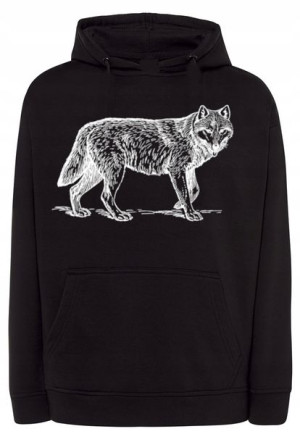 Bluza męska fajny duży nadruk WILK r.S