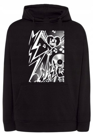 Bluza męska fajny muzyczny nadruk Lets Rock r.4XL