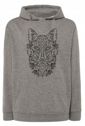 Bluza męska fajny nadruk Art Line LIS FOX r.XS