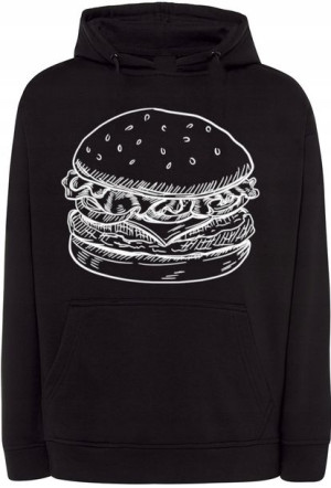 Bluza męska fajny nadruk BURGER r.M