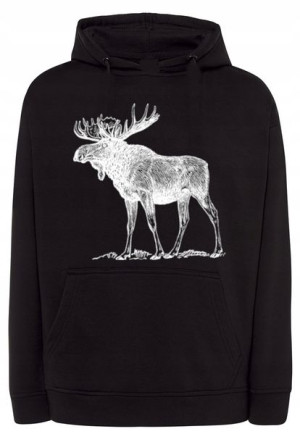 Bluza męska fajny nadruk duży ŁOŚ r.5XL