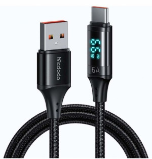 McDodo Kabel przewód USB-C QC pomiar 66W 6A 1,2m