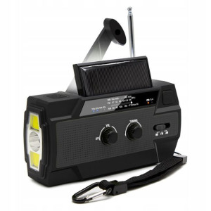 Radio Solarne awaryjne Latarka Powerbank 4000mAh