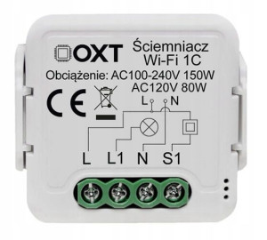 MINI Ściemniacz światła 1 kanałowy 1CH WiFi TUYA