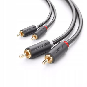 UGREEN kabel przewód stereo audio wideo 2 x RCA 2m