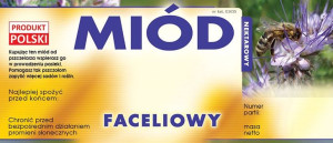 Paczka etykiet na miód faceliowy (100szt) - wzór E1035