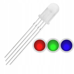 1 x Dioda LED RGB 3 kolorowa 5mm Arduino Raspberry