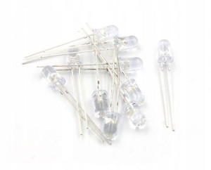 10 x Dioda LED 5mm dyfuzyjna 10szt Arduino Biała