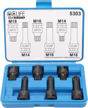 Klucze Udarowe Spline 1/2 M14-m18 6el Piasty Vag