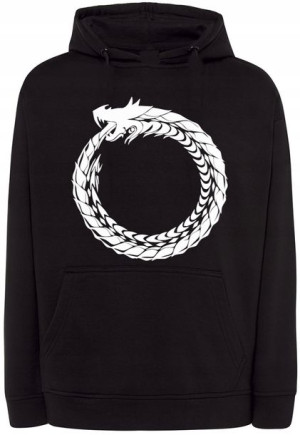 Bluza męska fajny nadruk krąg SMOK r.XL