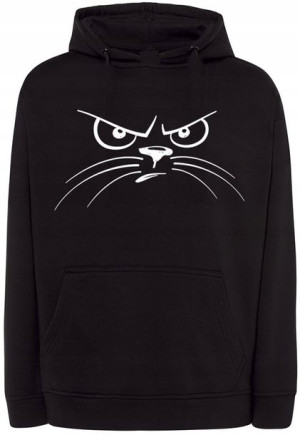 Bluza męska fajny nadruk Kreskówkowy KOT r.3XL