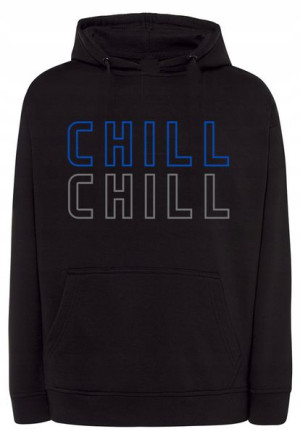 Bluza męska fajny nadruk napis CHILL CHILL r.XL