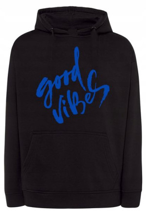 Bluza męska fajny nadruk napis Good Vibes r.XL