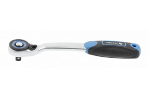 Grzechotka 1/4''wygięta 72-ZĘBNA CRMO Hogert