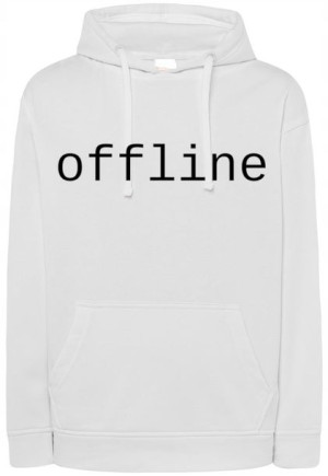 Bluza męska fajny nadruk napis OFFLINE r.XL