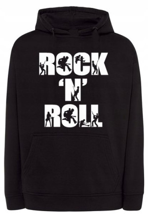 Bluza męska fajny nadruk napis Rock N Roll r.XS