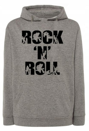 Bluza męska fajny nadruk napis Rock N Roll r.XXL