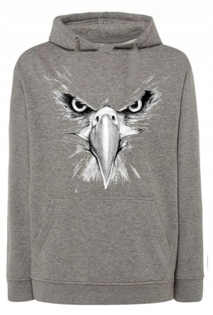 Bluza męska fajny nadruk Orzeł Dziób Oczy r.XL