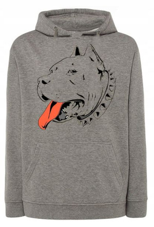 Bluza męska fajny nadruk pies AMSTAF r.3XL
