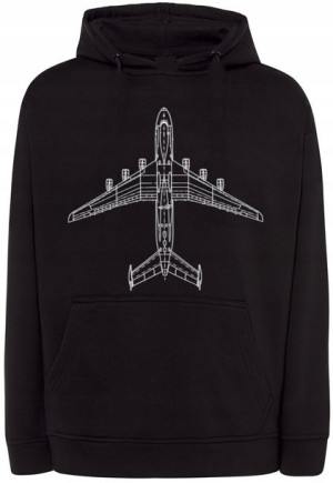 Bluza męska fajny nadruk SAMOLOT r.XL