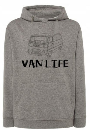 Bluza męska fajny nadruk VAN LIFE ŻYCIE r.3XL