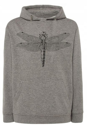 Bluza męska FAJNY nadruk WAŻKA Dragonfly r.3XL