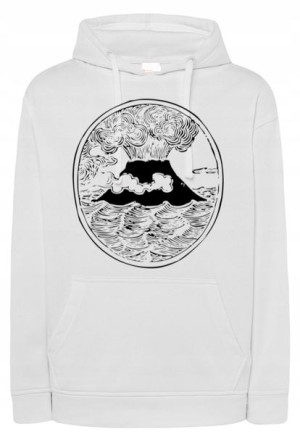 Bluza męska fajny nadruk WULKAN r.3XL