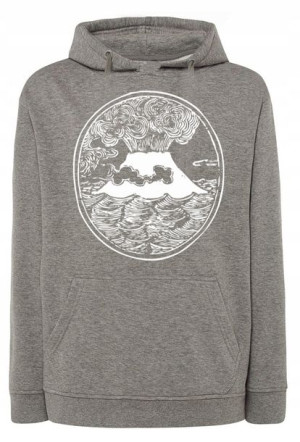 Bluza męska fajny nadruk WULKAN r.XL