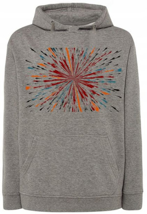 Bluza męska kolorowy nadruk ABSTRAKCJA r.L