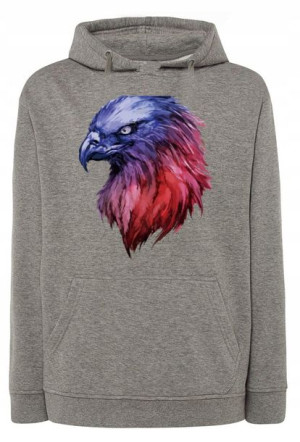 Bluza męska kolorowy nadruk ptak Orzeł r.L