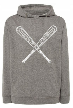 Bluza męska nadruk Baseball KIJE r.5XL