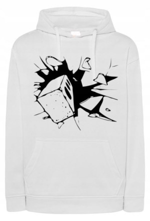 Bluza męska nadruk CEGŁA PĘKNIĘCIE r.L