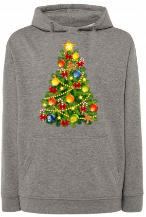 Bluza męska nadruk Choinka r.4XL