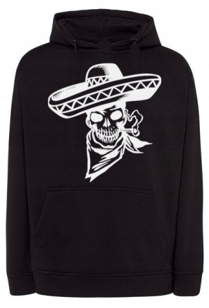 Bluza męska nadruk CZASZKA BANDYTA r.M