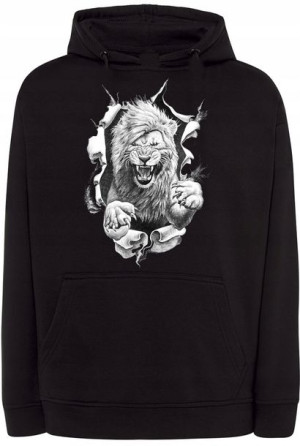 Bluza męska nadruk Dziki Lew r.3XL