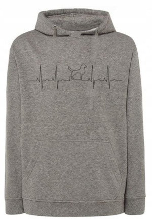Bluza męska nadruk Ekg MIŁOŚC PIES r.M