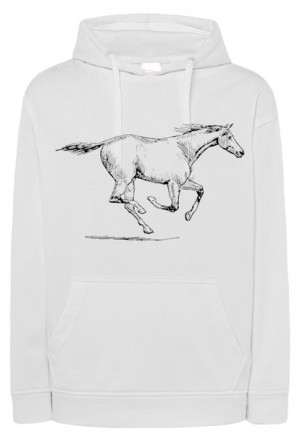 Bluza męska nadruk galopujący Koń r.S